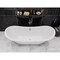 Anzzi 69.68 L, 29.13 W, White, Acrylic, Center FT-AZ132CH - alternate 2